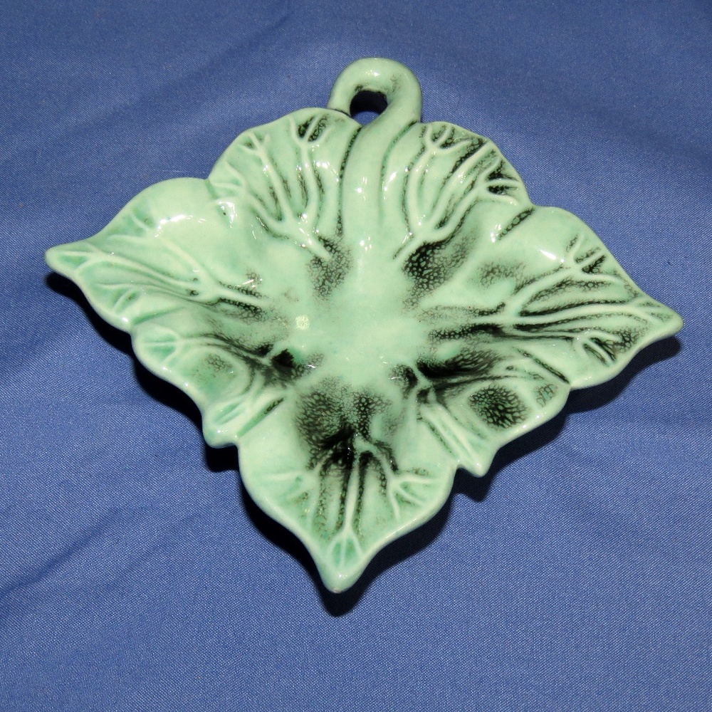 Vintage Hand Crafted Leaf Trinket Dish